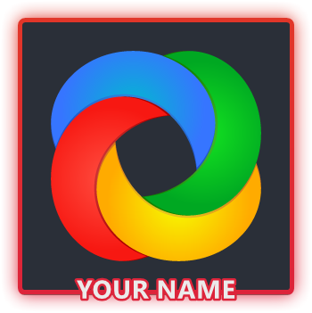 Screenshot with a crimson color border