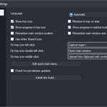 ShareX application settings general tab
